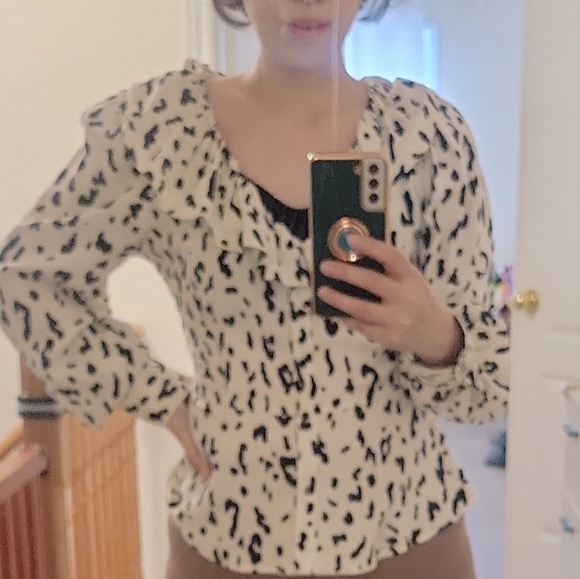 ZARA animal print top XS - Picture 5 of 11
